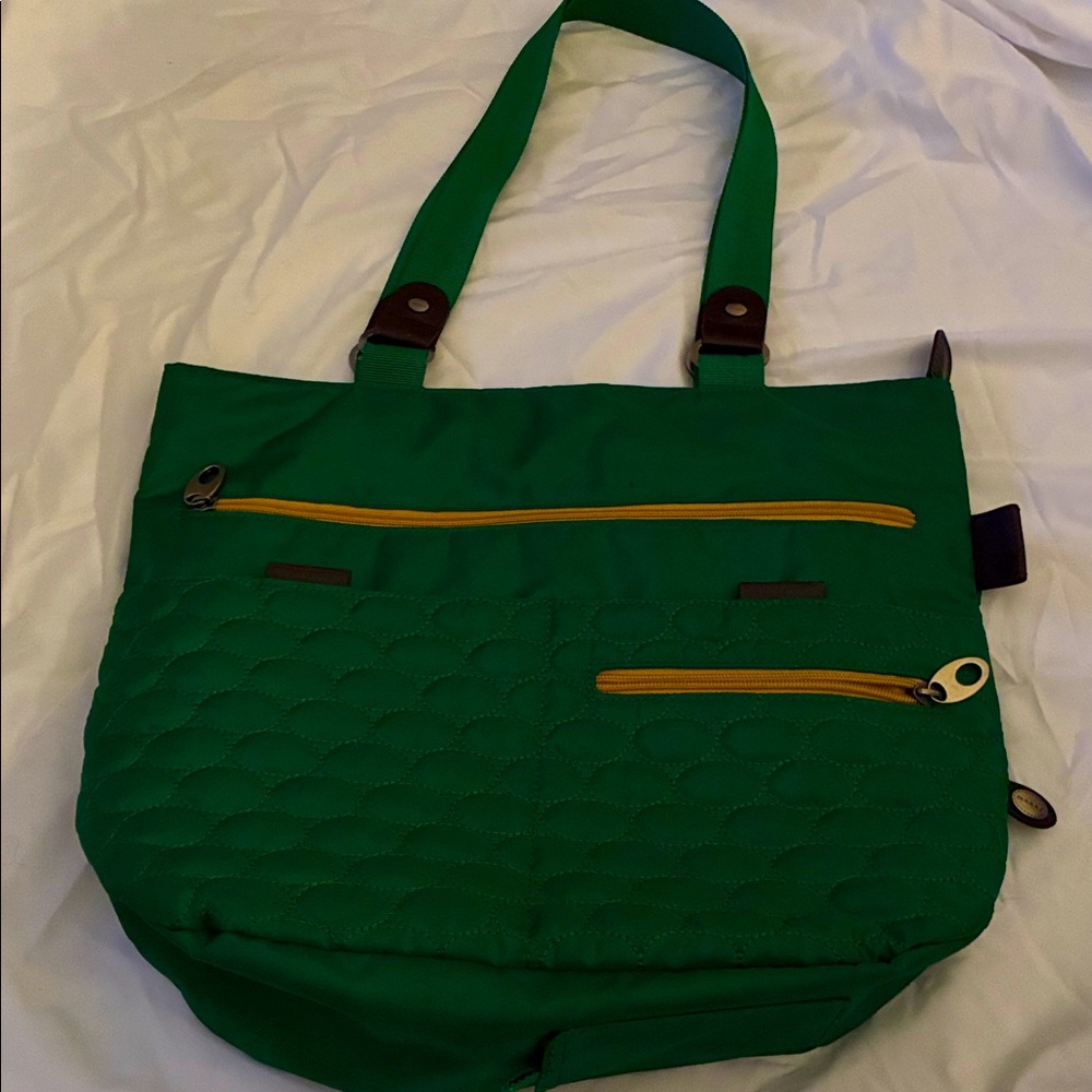 Mosey Gatitote Quilted Tote Bag Double Handle Lightweight Purse By Baggallini